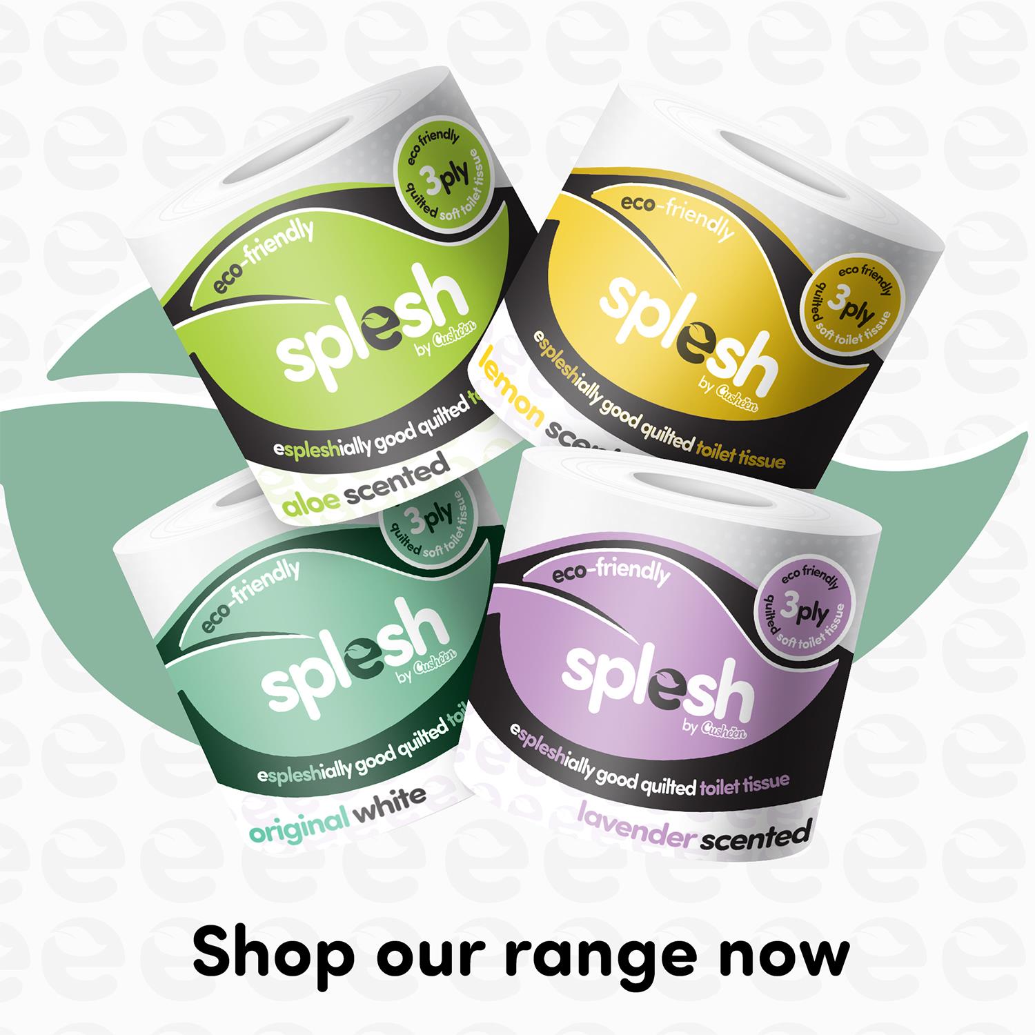 Splesh Toilet Roll Soft & Quilted 3-Ply Lavender Scented Toilet Tissue, 48 Rolls